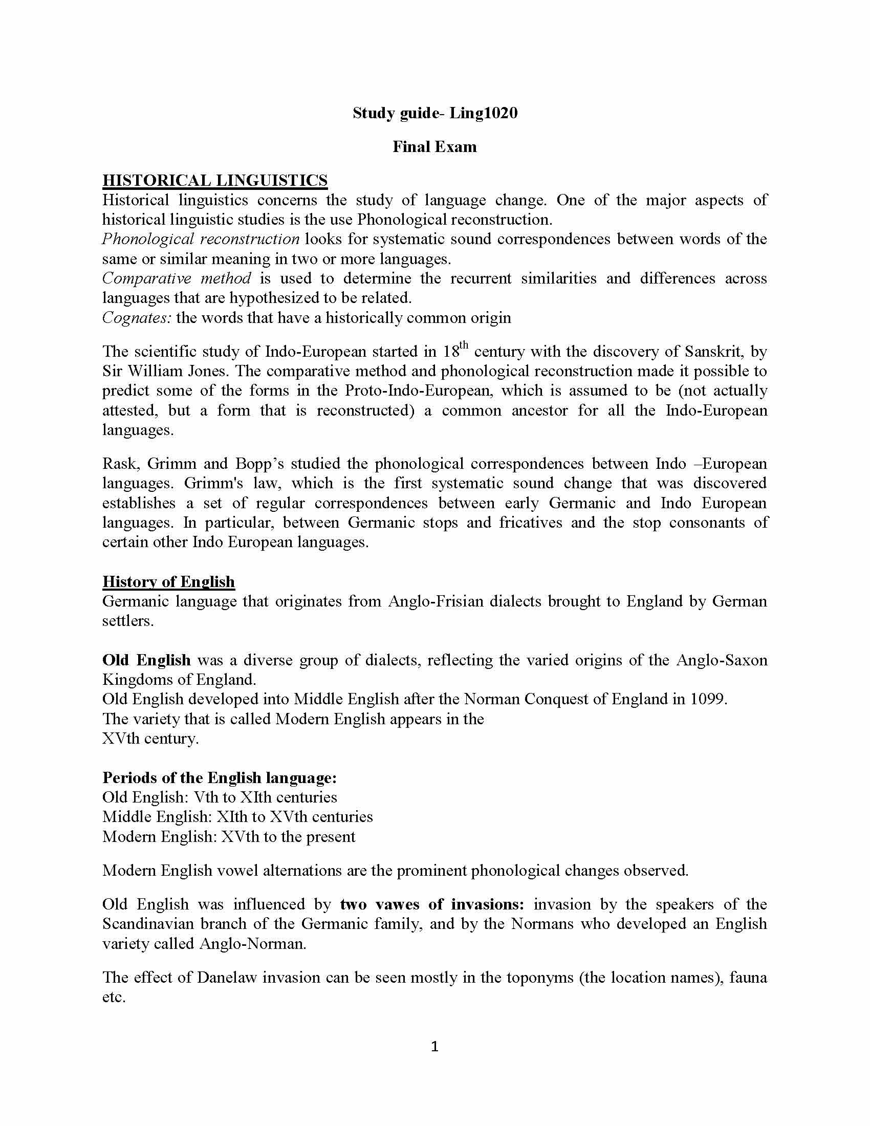 Language and Environment