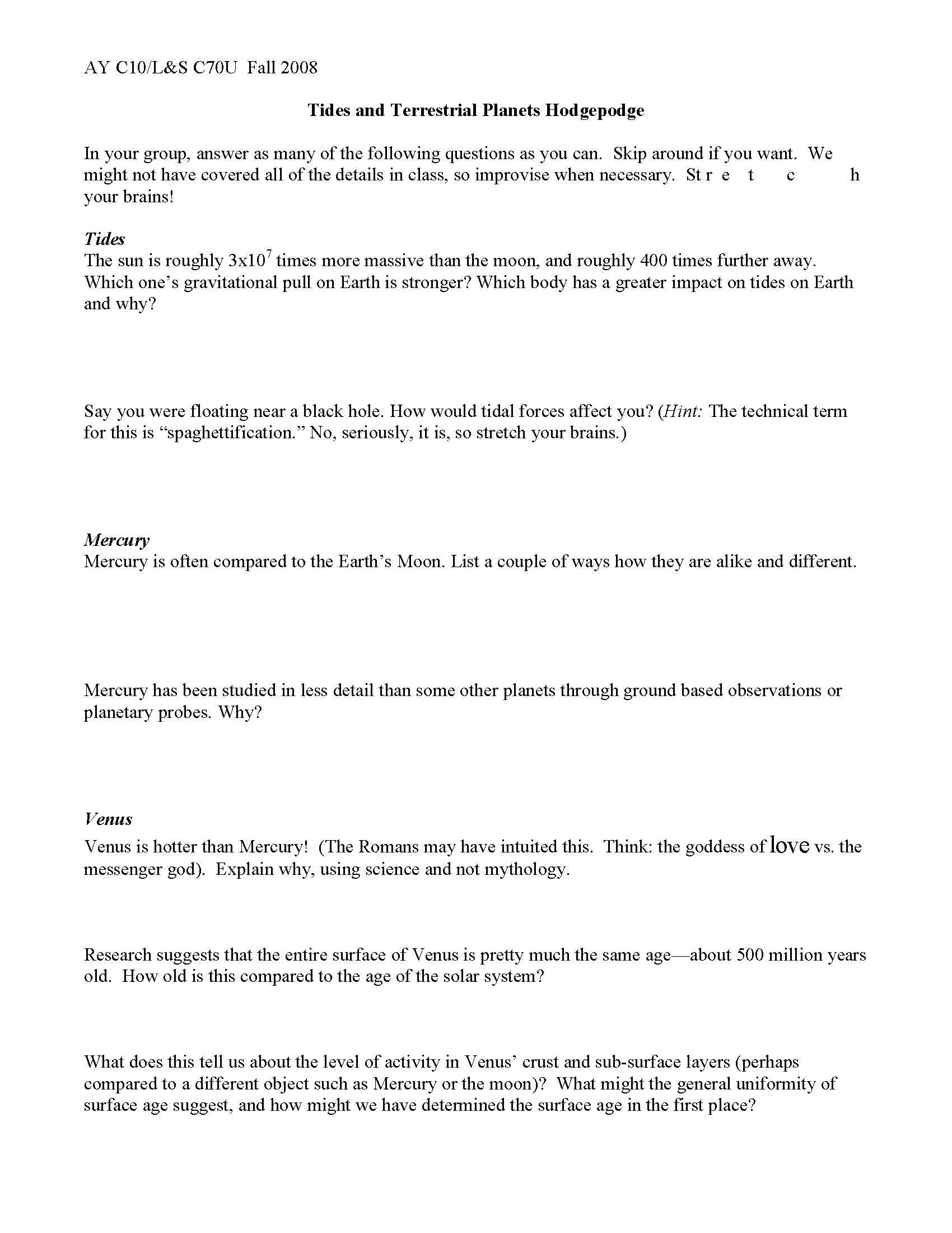 Introduction to General Astronomy
