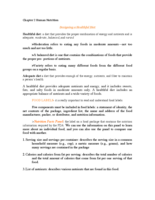 Chapter 2 Designing a healthful diet