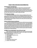 chapter 2: History and Evolution of social welfare policy