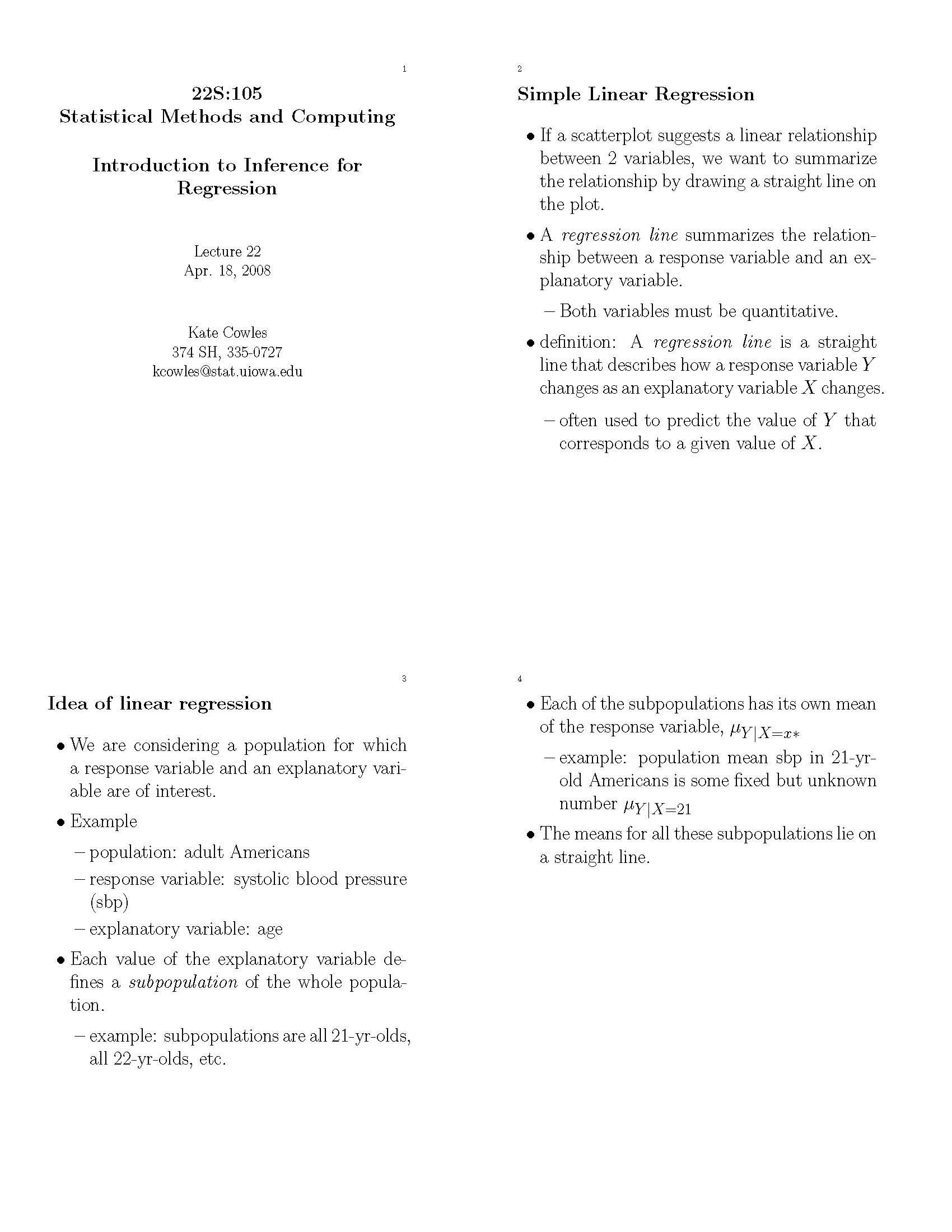 Statistical Methods and Computing