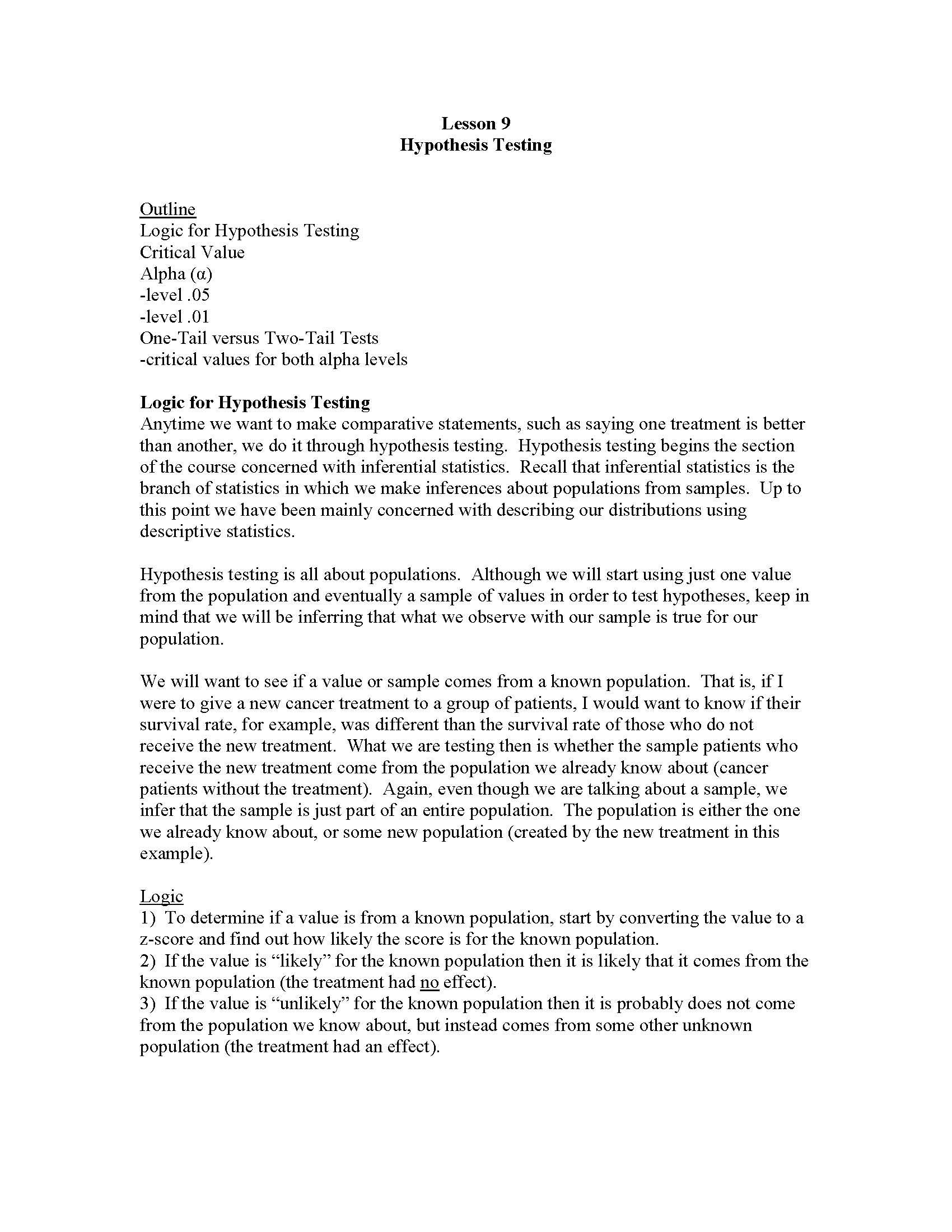 Statistics for Psychology