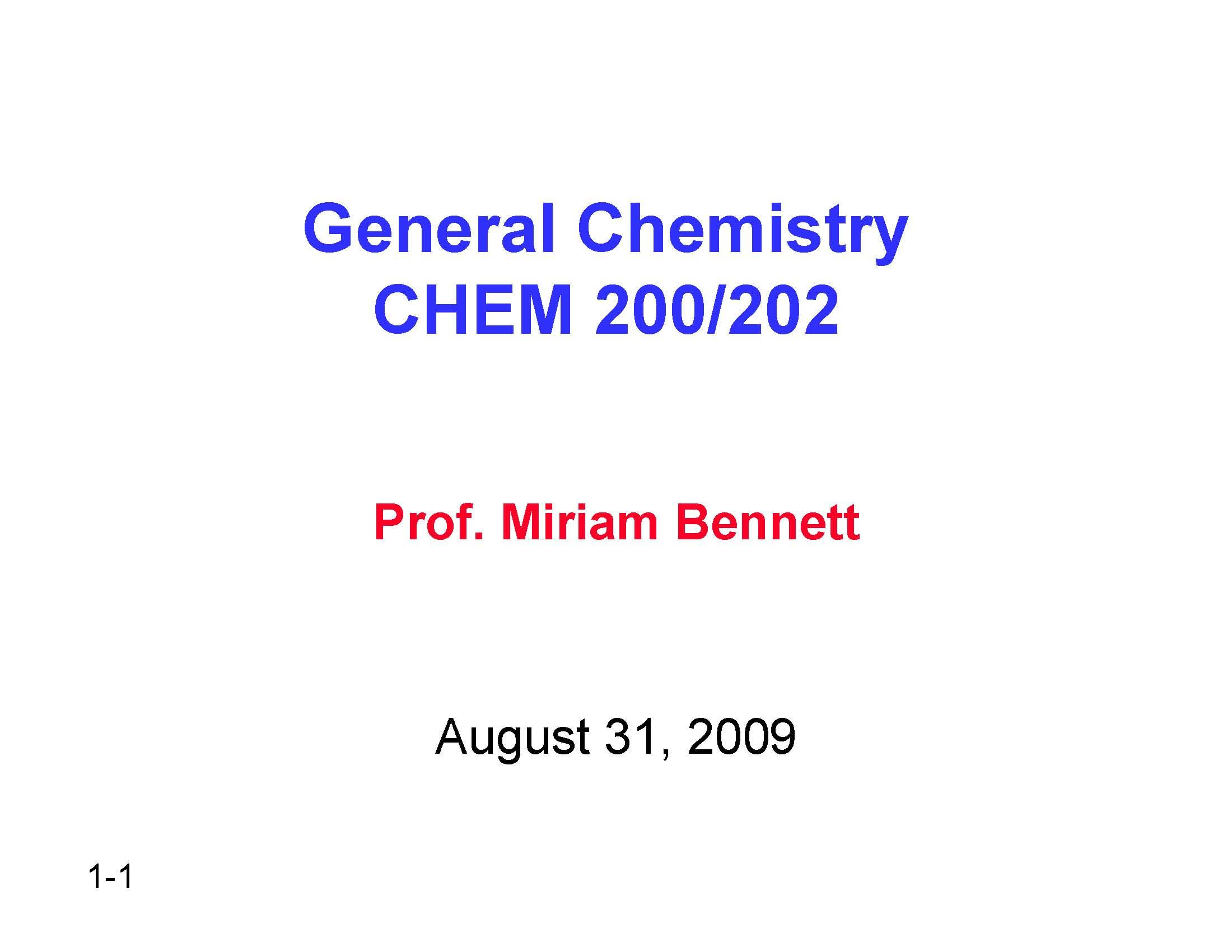 GENERALCHEMISTRY