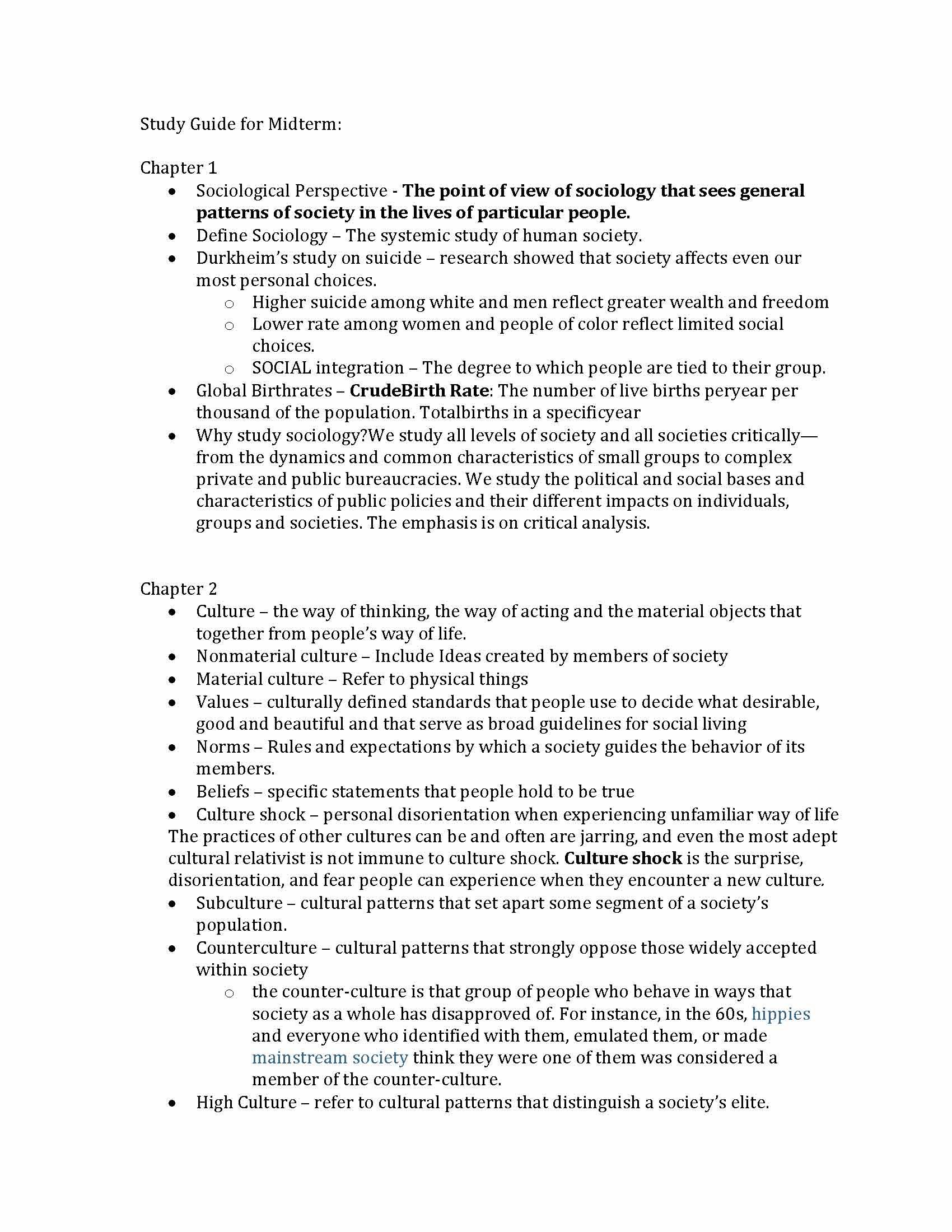 Introduction to Sociology