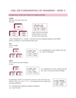 Week 3 Notes - Grammar