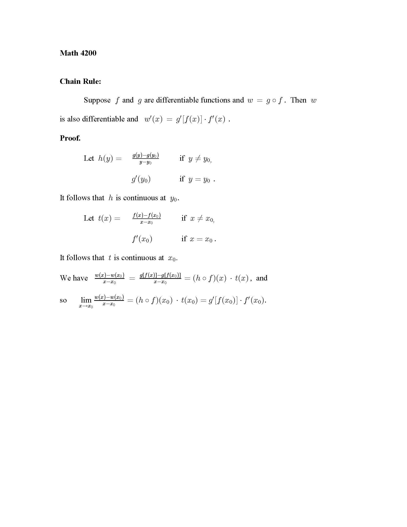 Foundations of Analysis