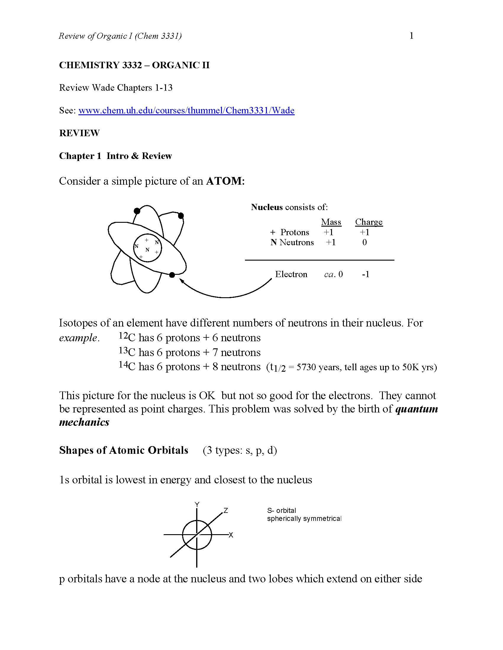 Fund of Organic Chemistry I