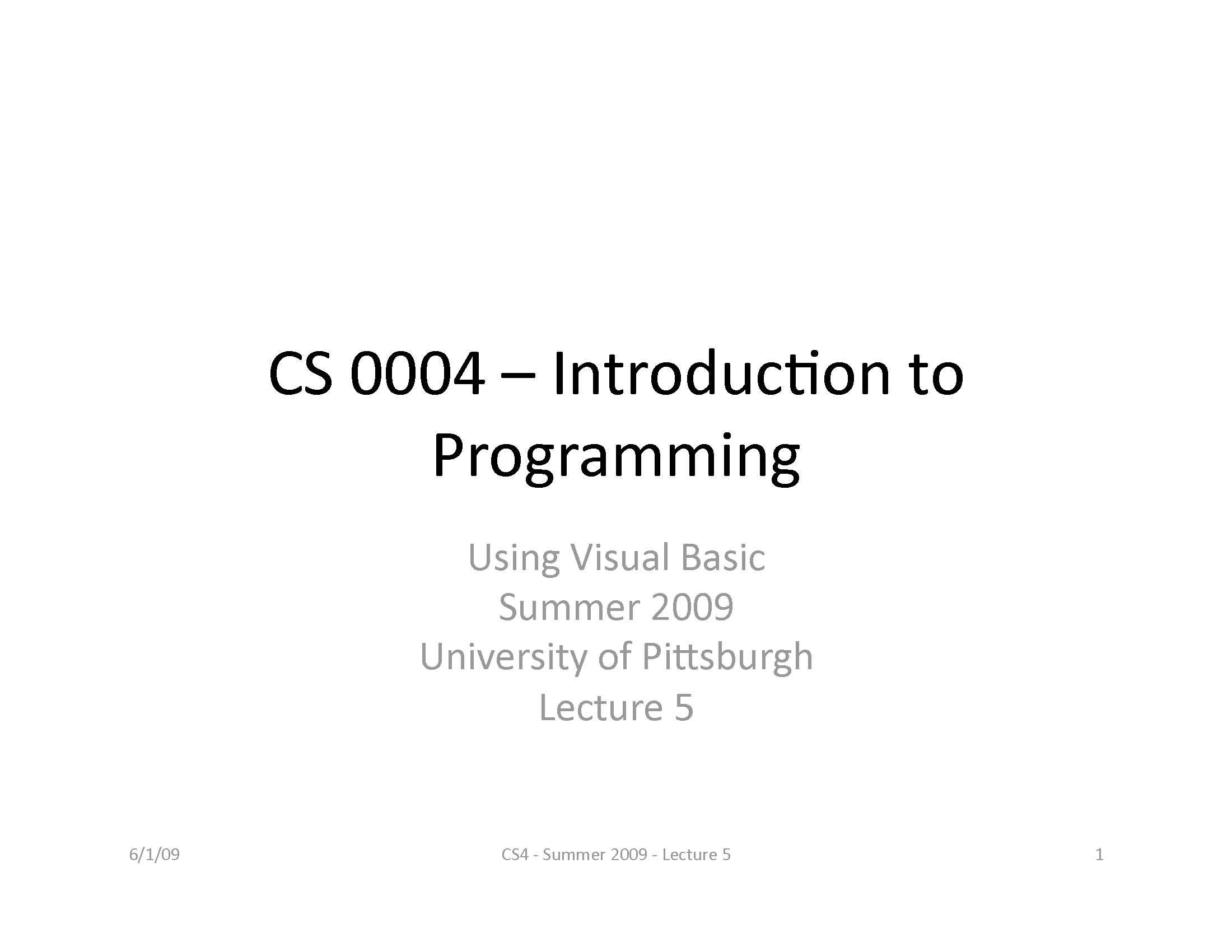 INTRO COMPUTER PROGRMMNG