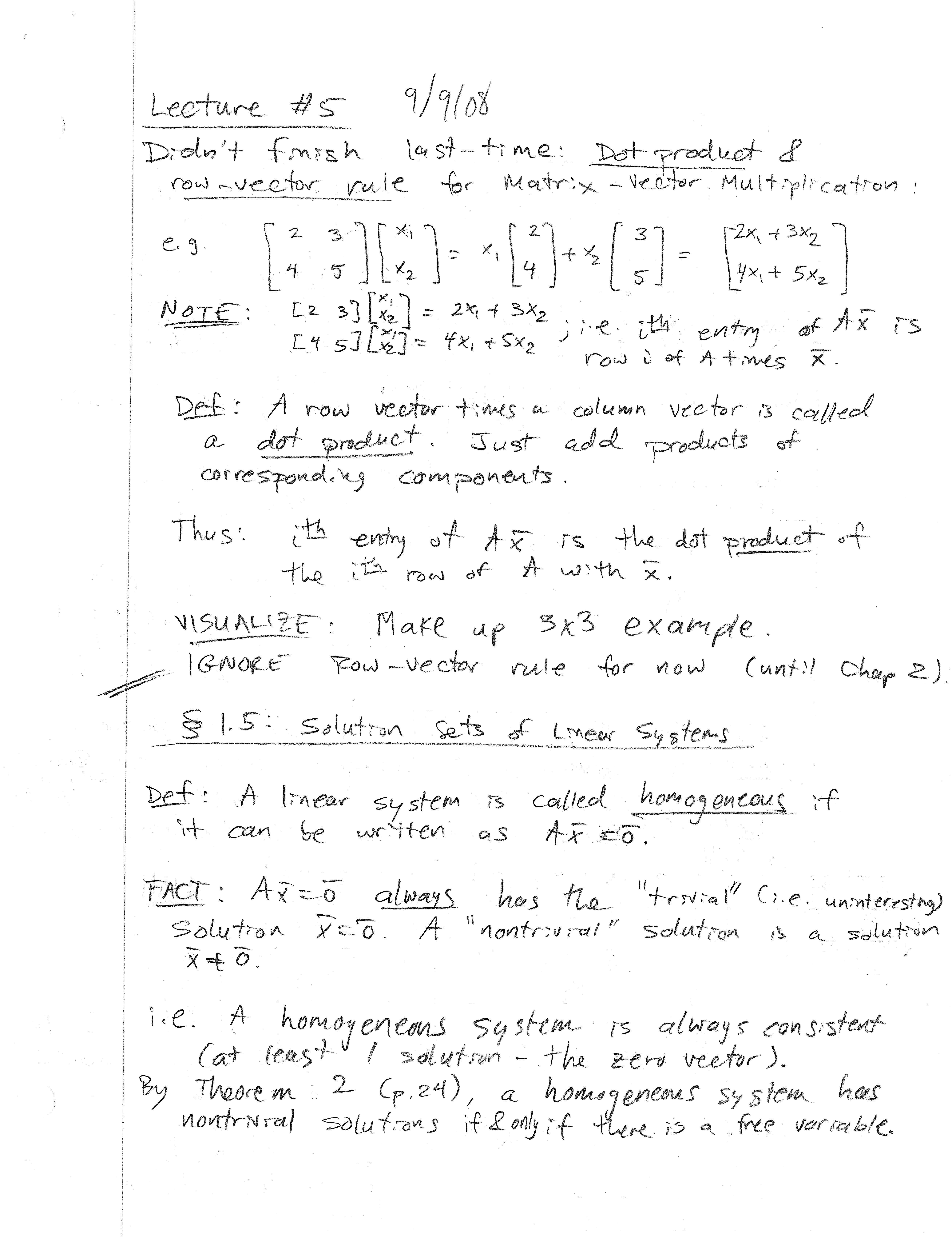 Matrices & Linear Algebra