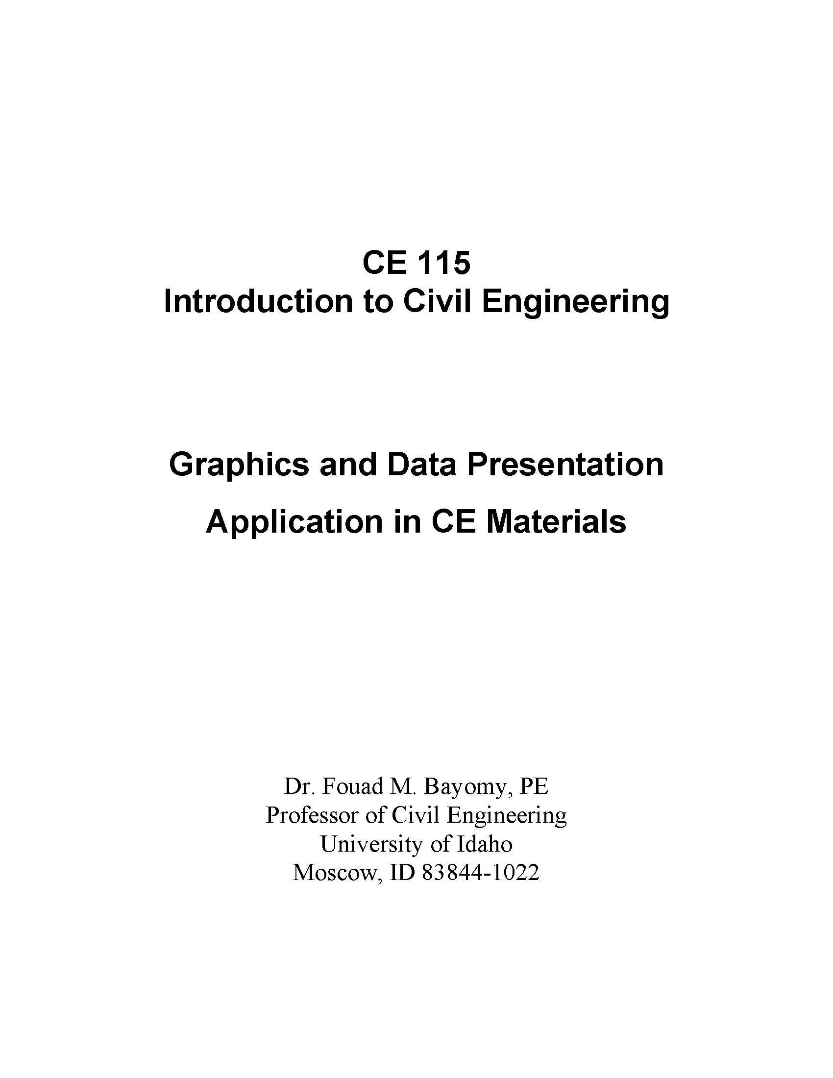 Introduction to Civil Engineering