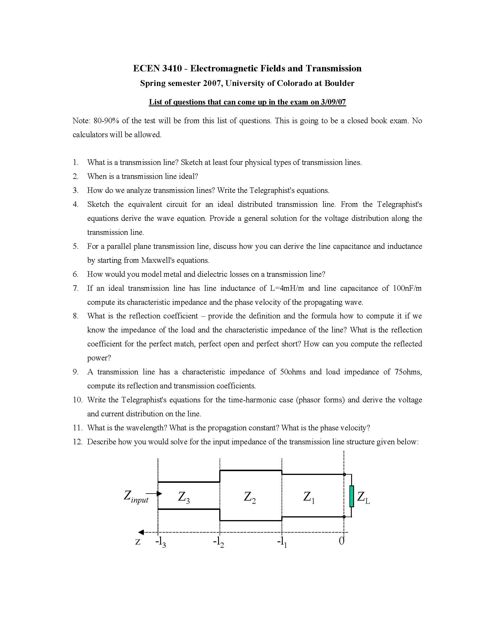 Electromagnetic Waves and Transmission