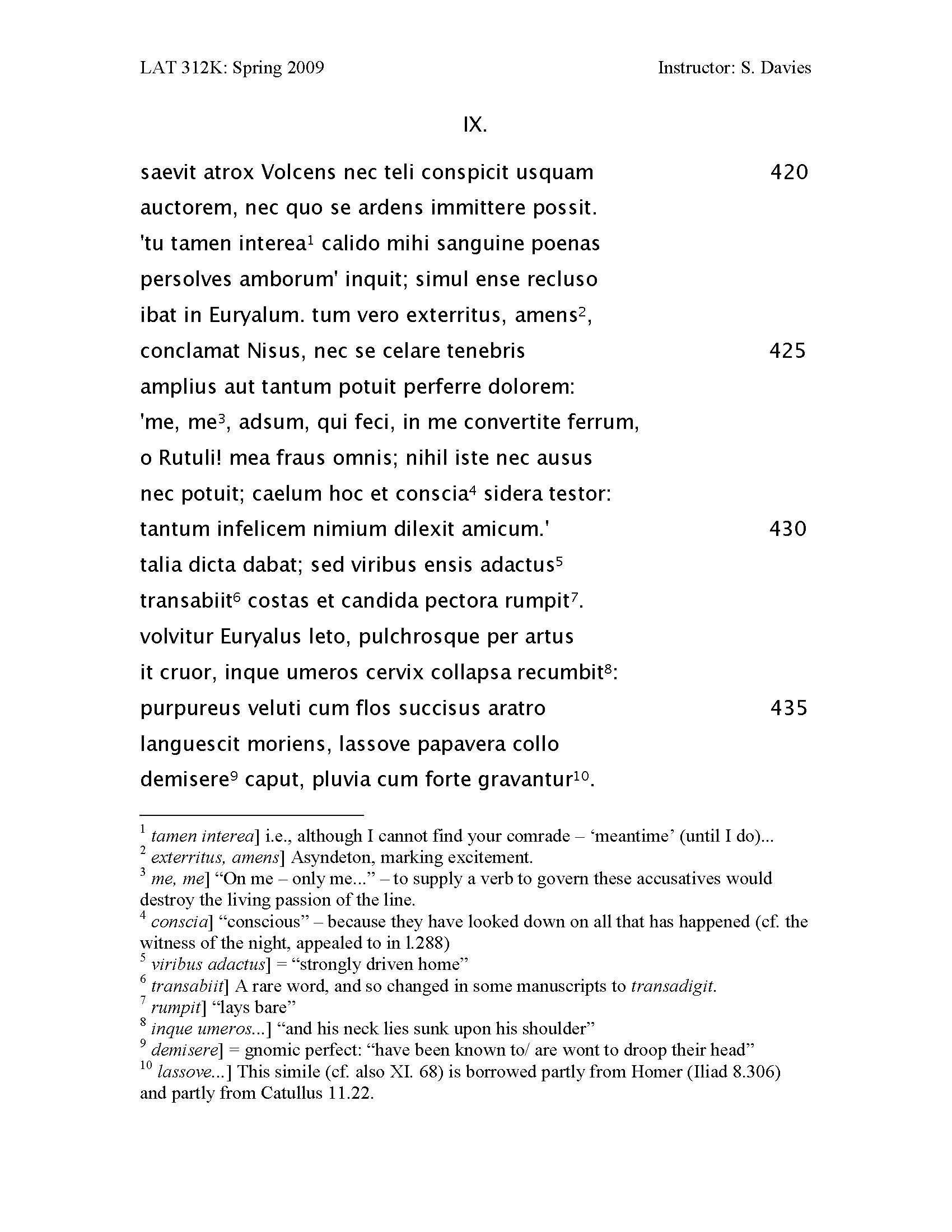 INTERMEDIATE LATIN II