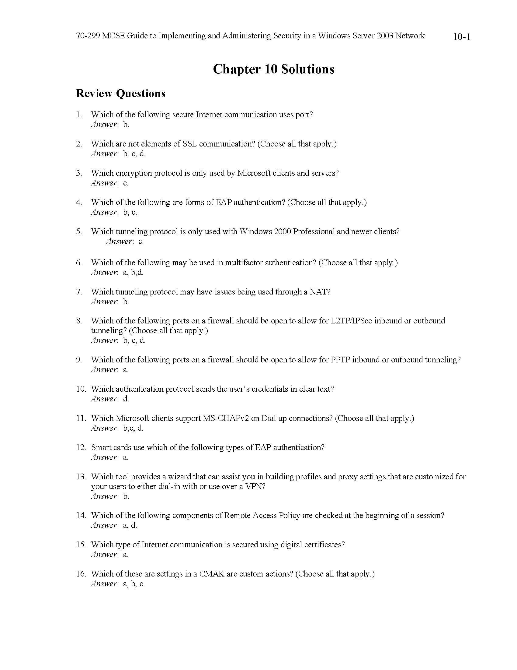 Review Sheet
