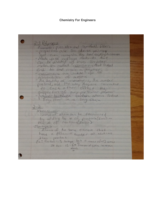 Chemistry For Engineers Notes