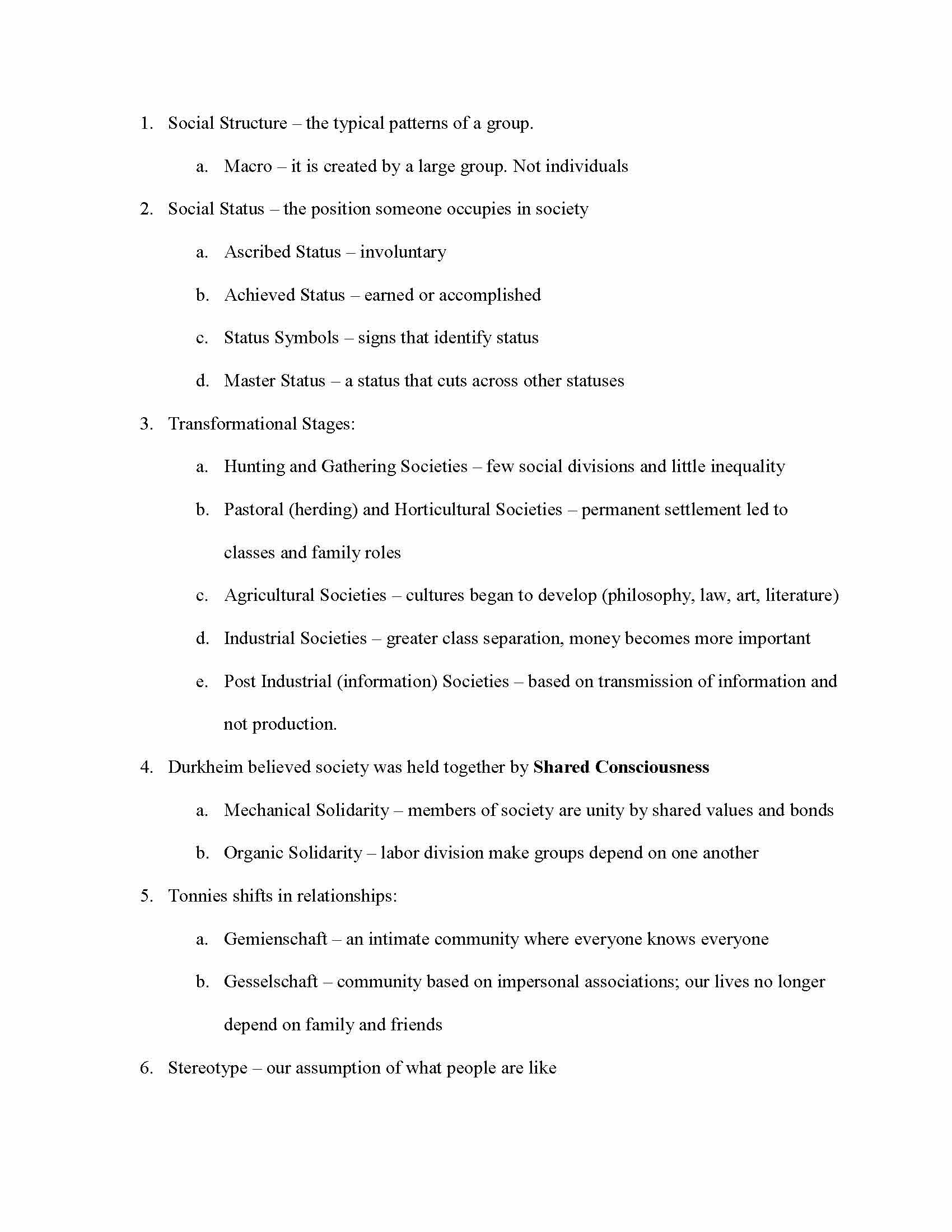 Introduction to Sociology
