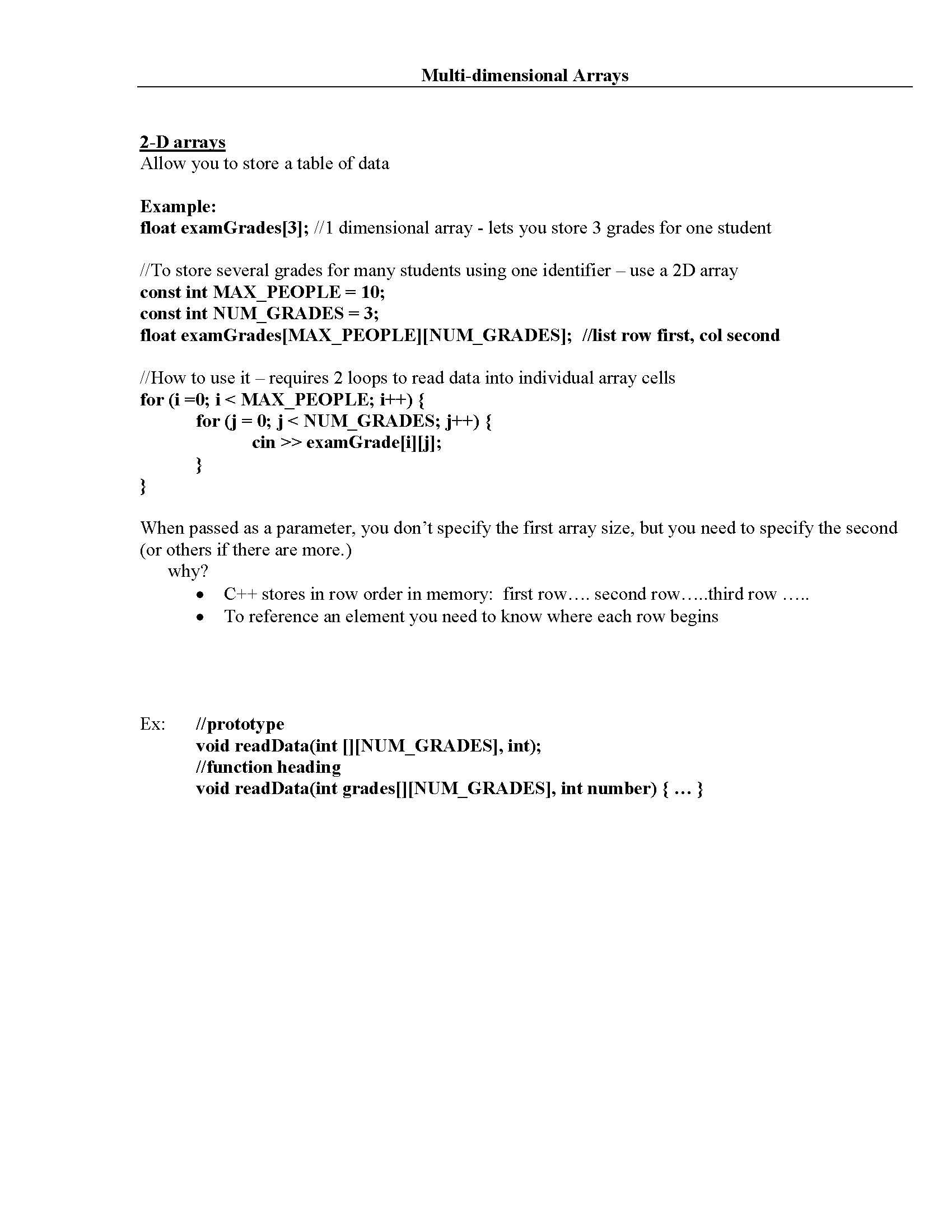 Computer Science I