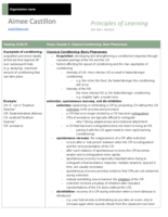 Classical Conditioning: Basic Phemonena and Various Complexities