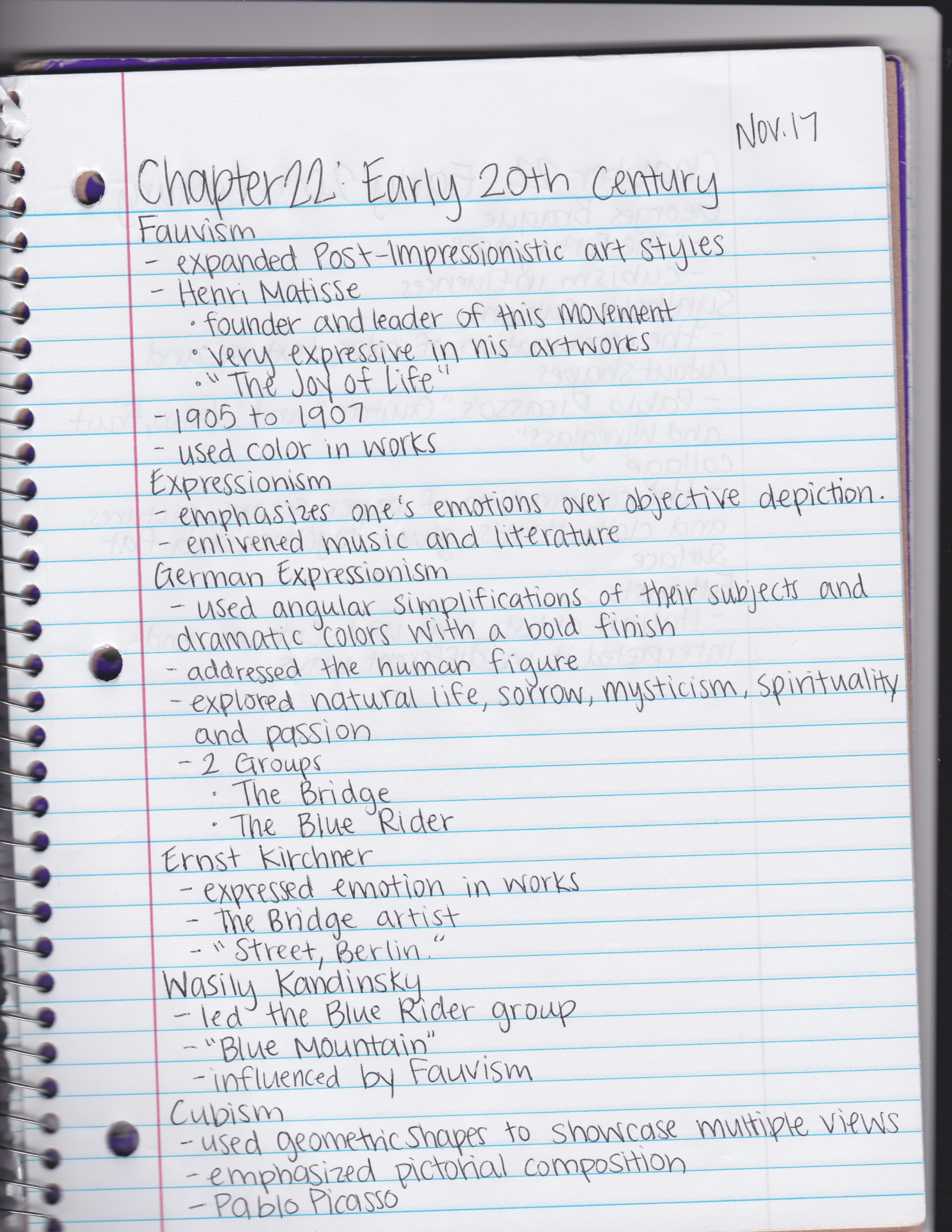 Art Appreciation Week 12 Notes