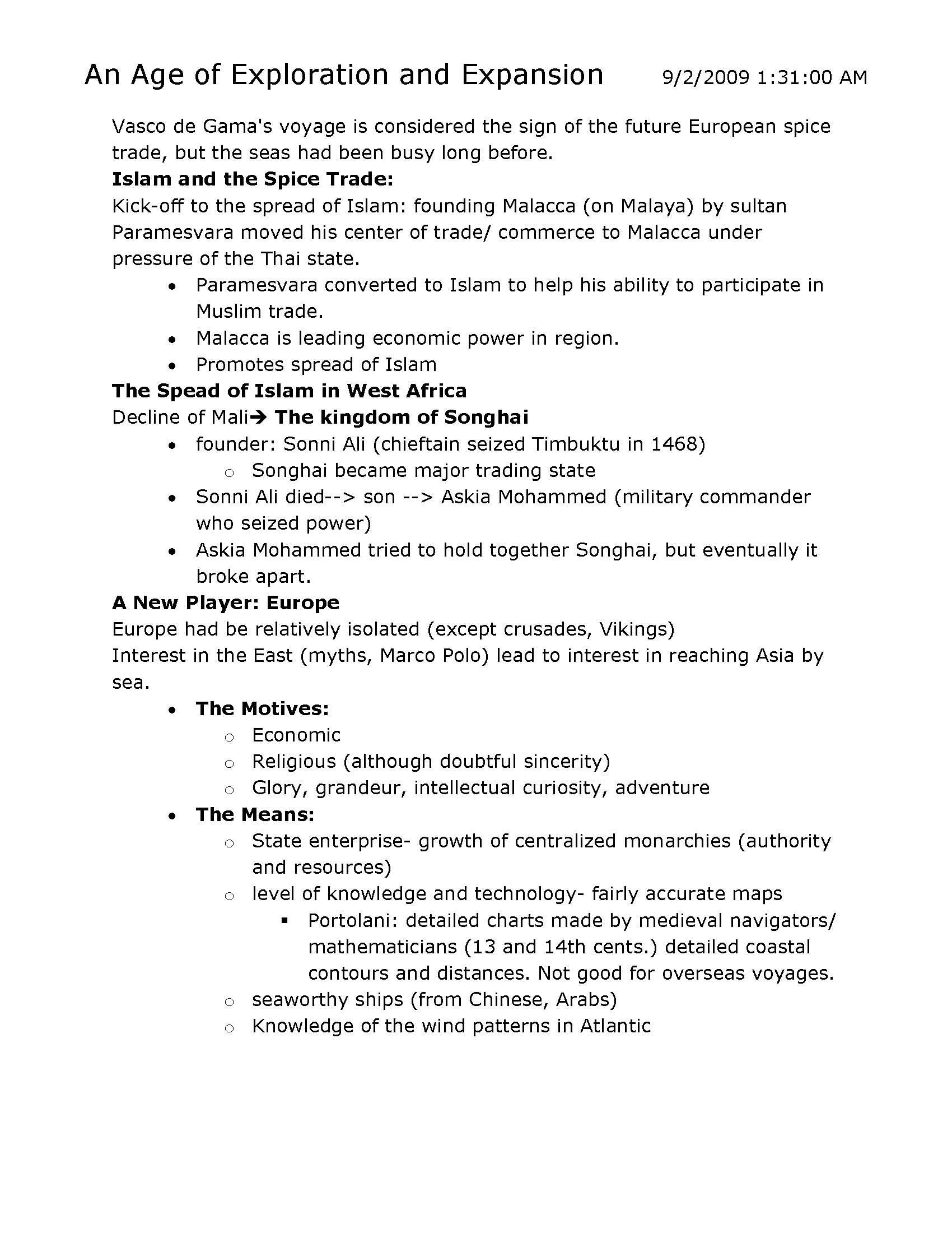 Intro Modern European History