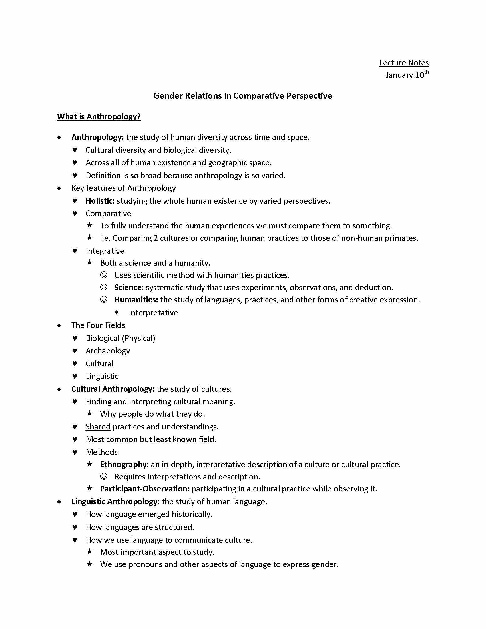 Gender Relations Comp Persp