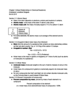 Chapter 3 Outline (Chang Textbook)