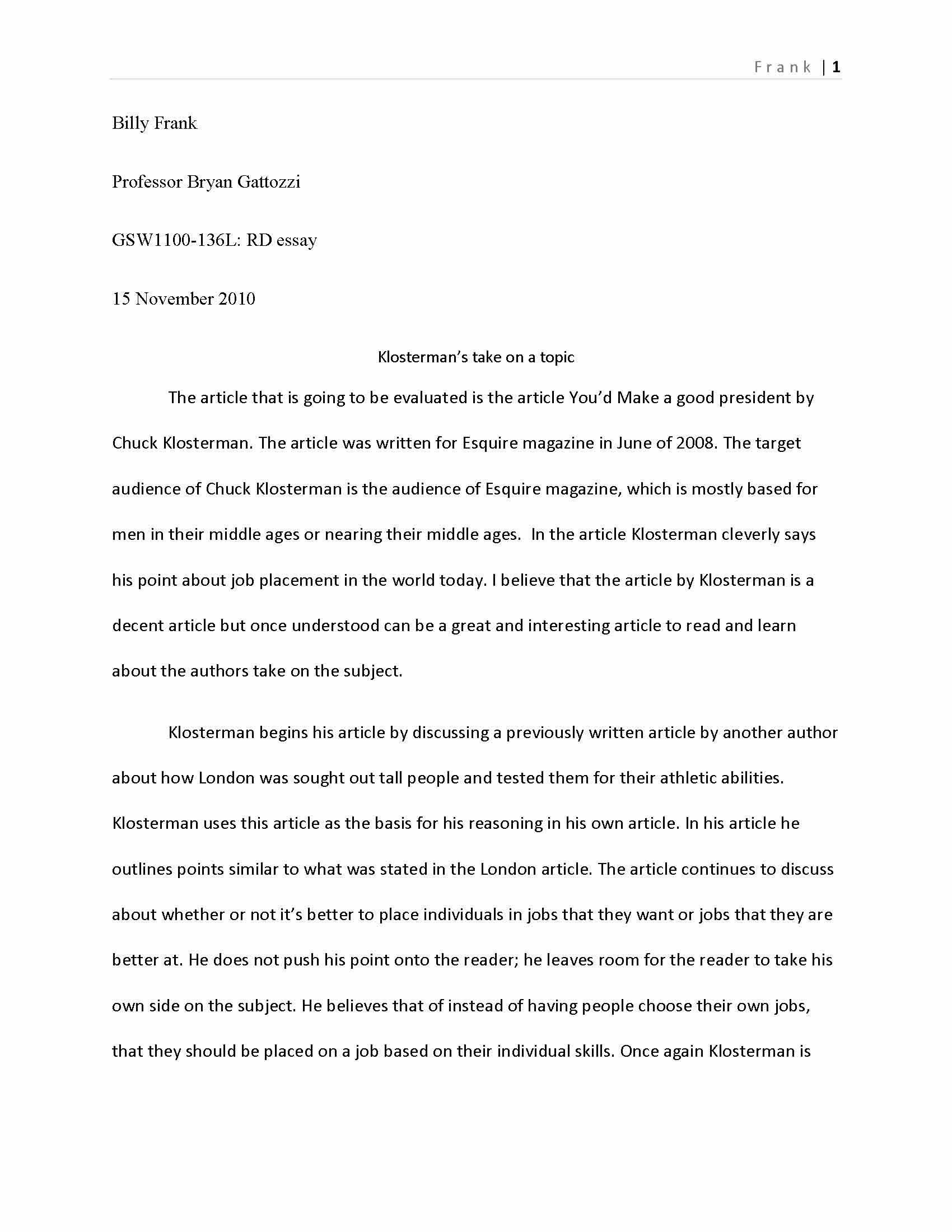 Introduction to Academic Writing