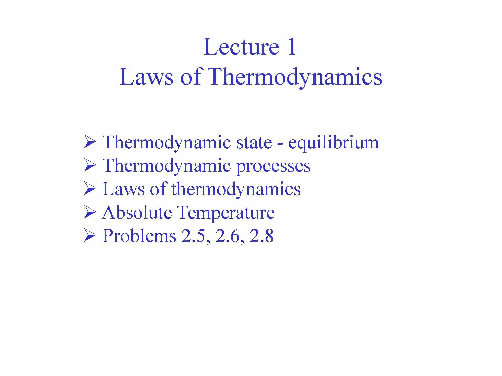ADVANCED THERMODYNAMICS