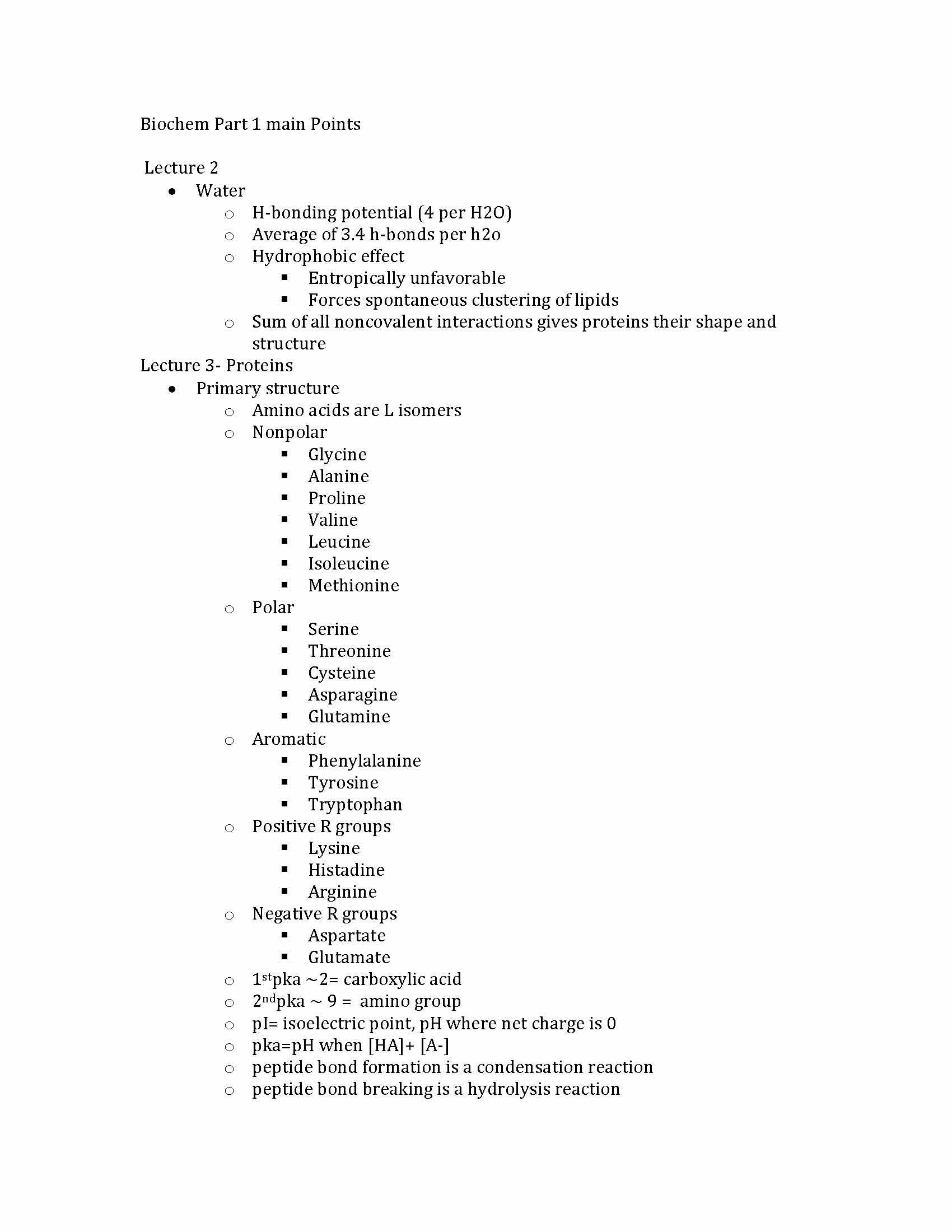 Introduction to Biochemistry