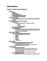 Public Relations Day 1 Notes