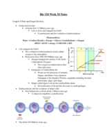 Bio 110 Week 10 Notes