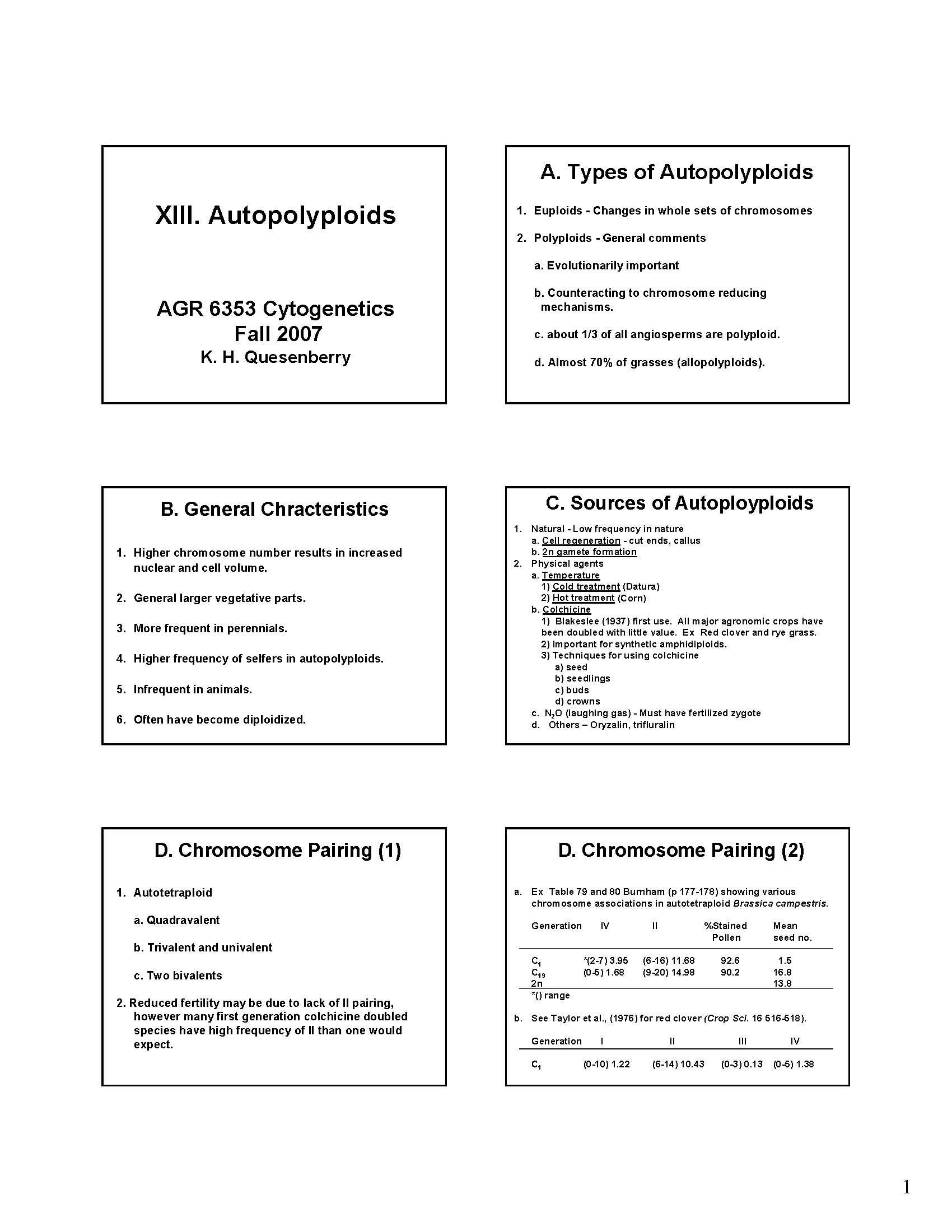 CYTOGENETICS