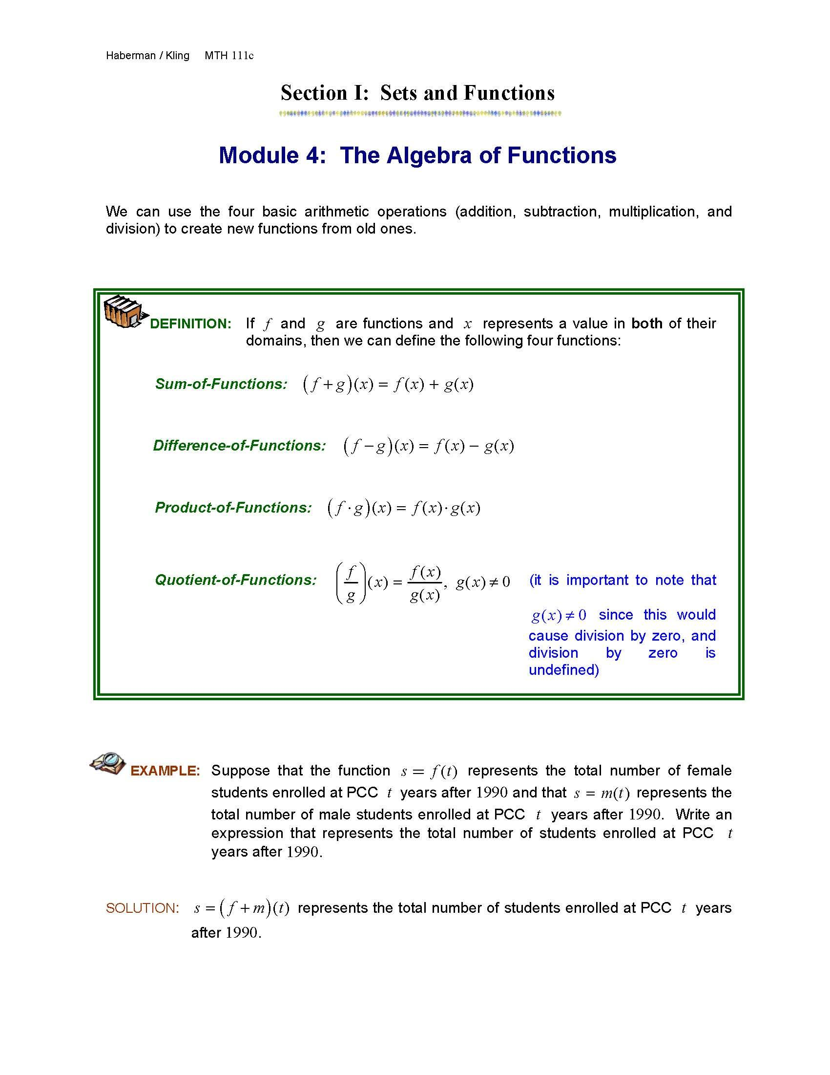 Col Alg for Math,Science,Engin