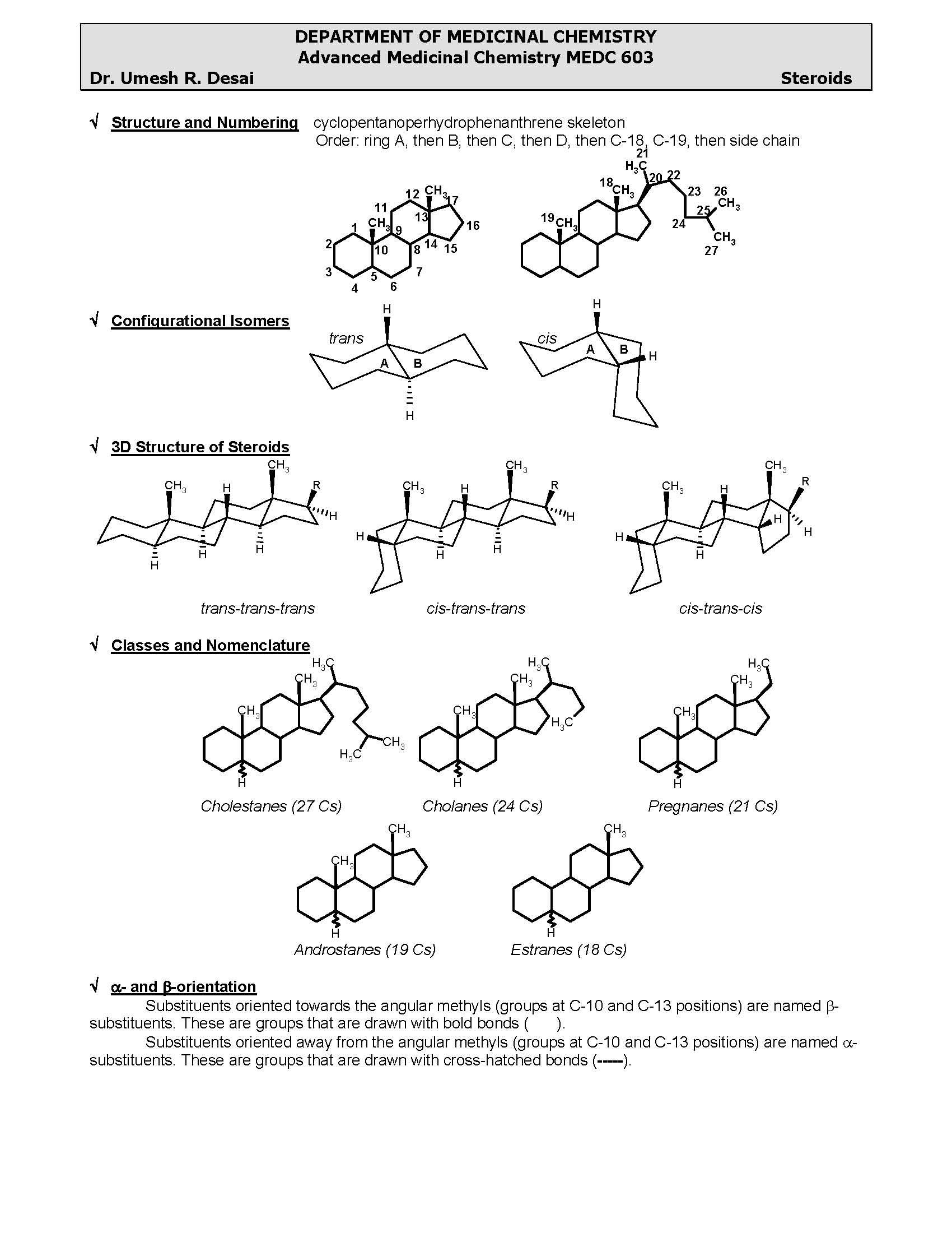 MEDICINAL CHEMISTRY II
