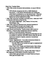 History Sample Notes - Word doc