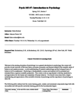 Lecture Notes- Psych 105