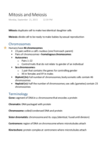 Mitosis and Meiosis