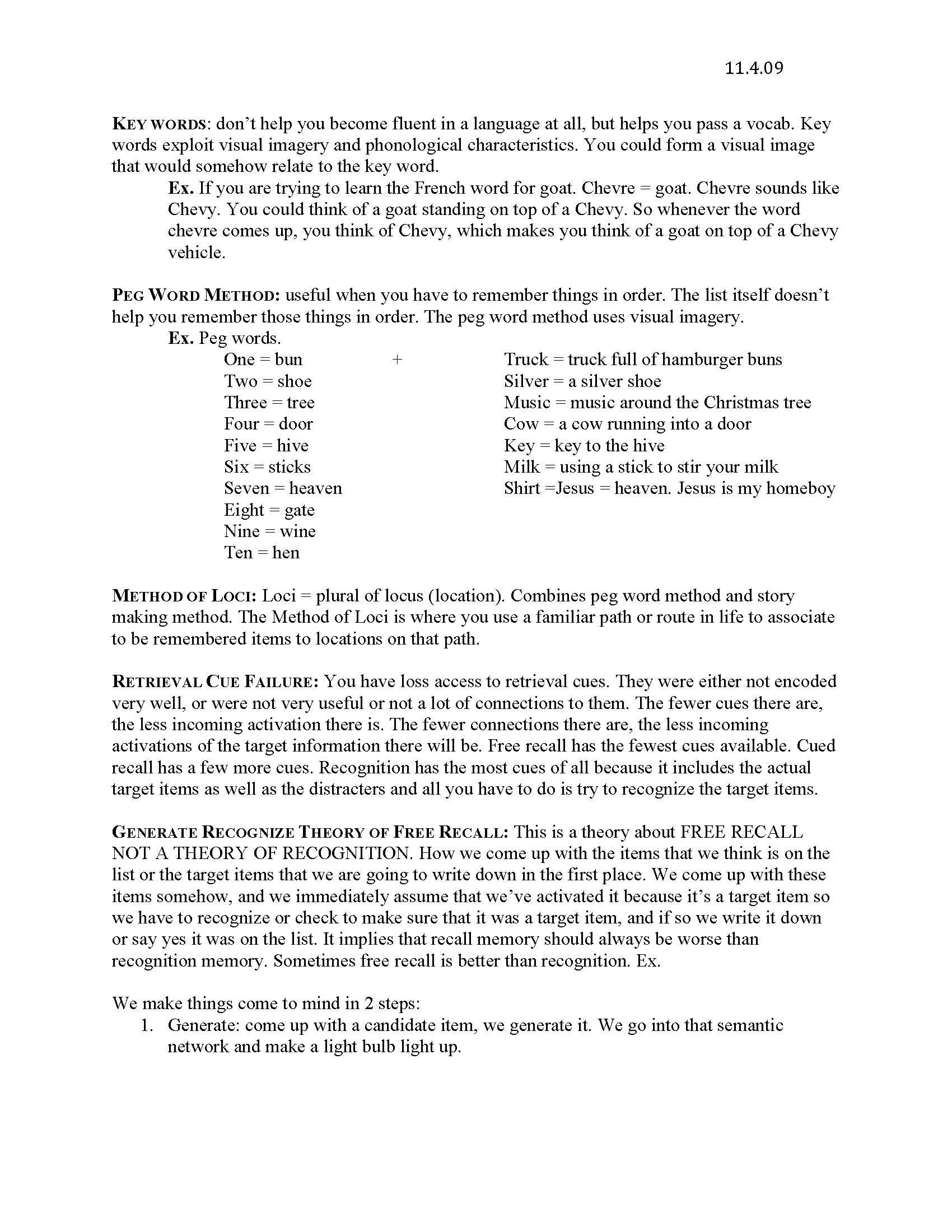 Psychology Of Learning And Memory