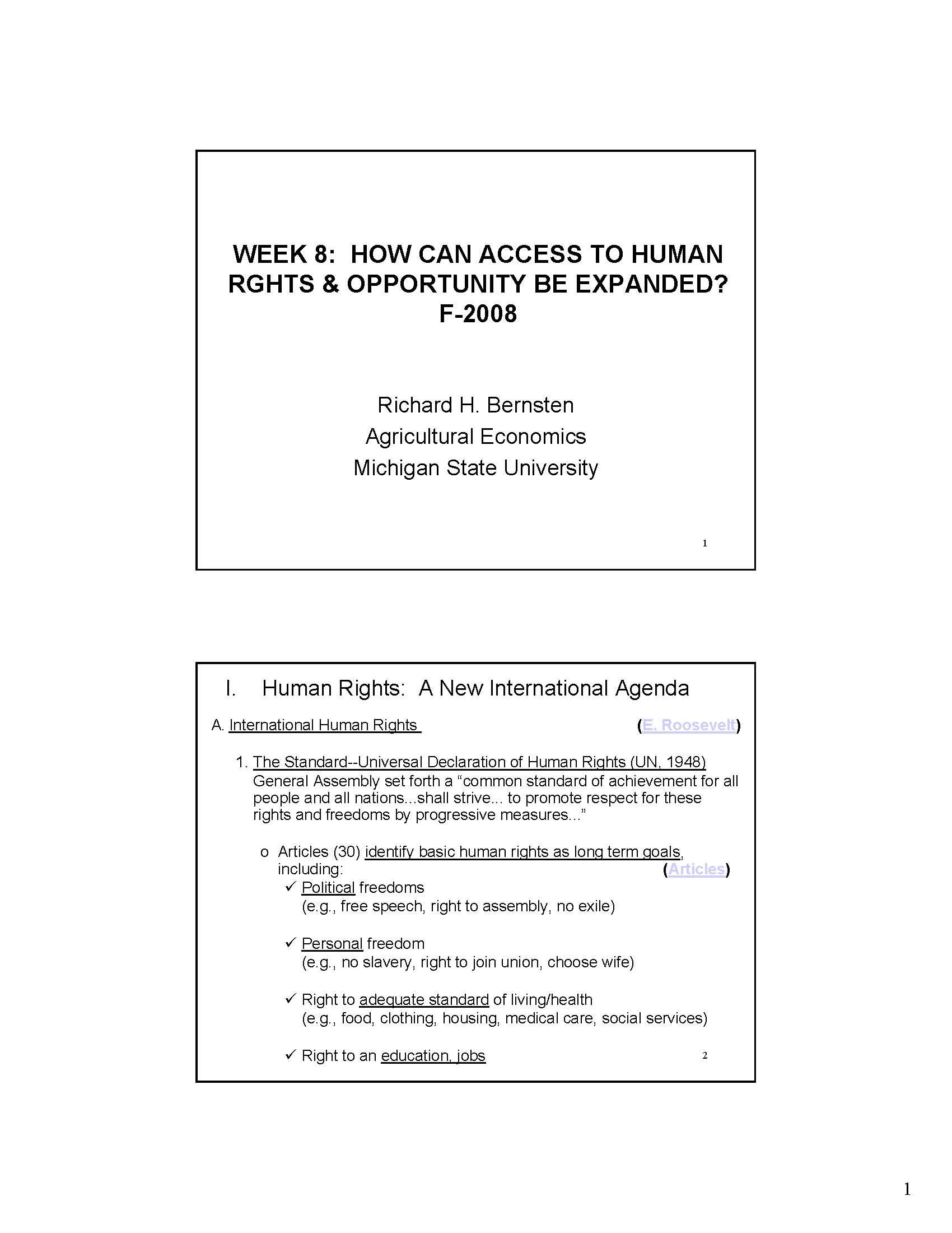 World Food Popul & Poverty