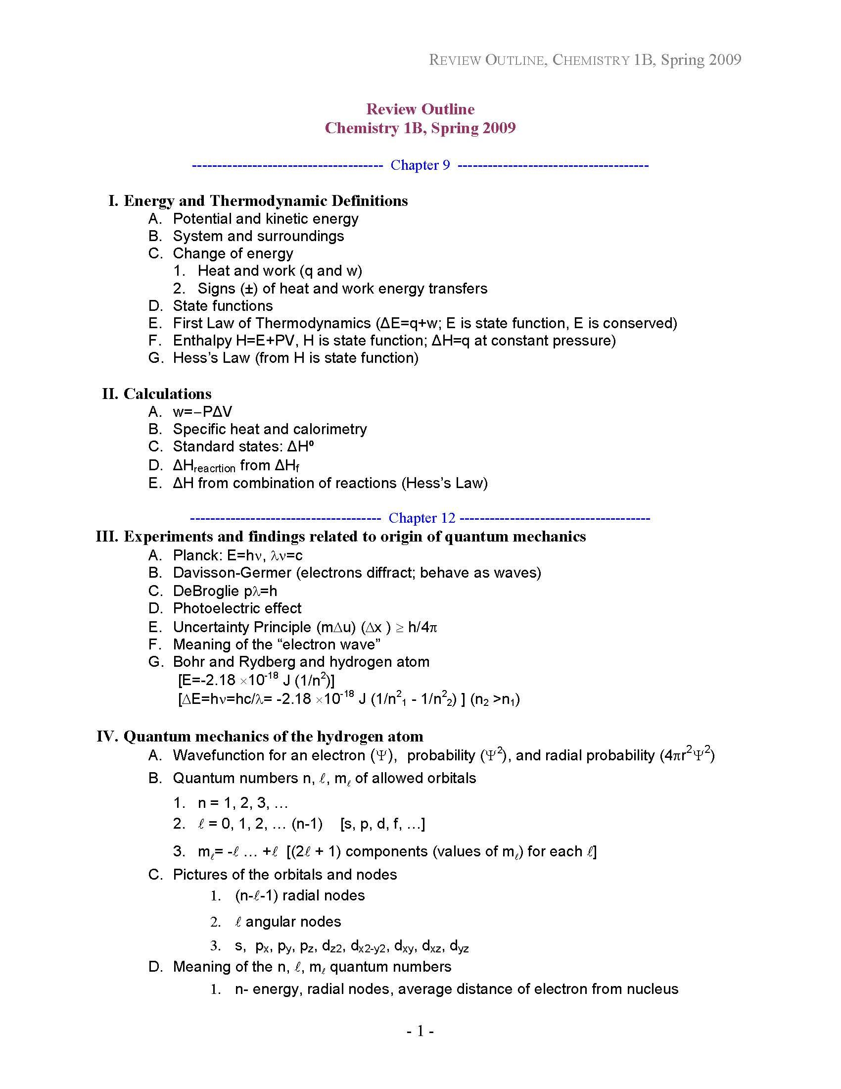 General Chemistry