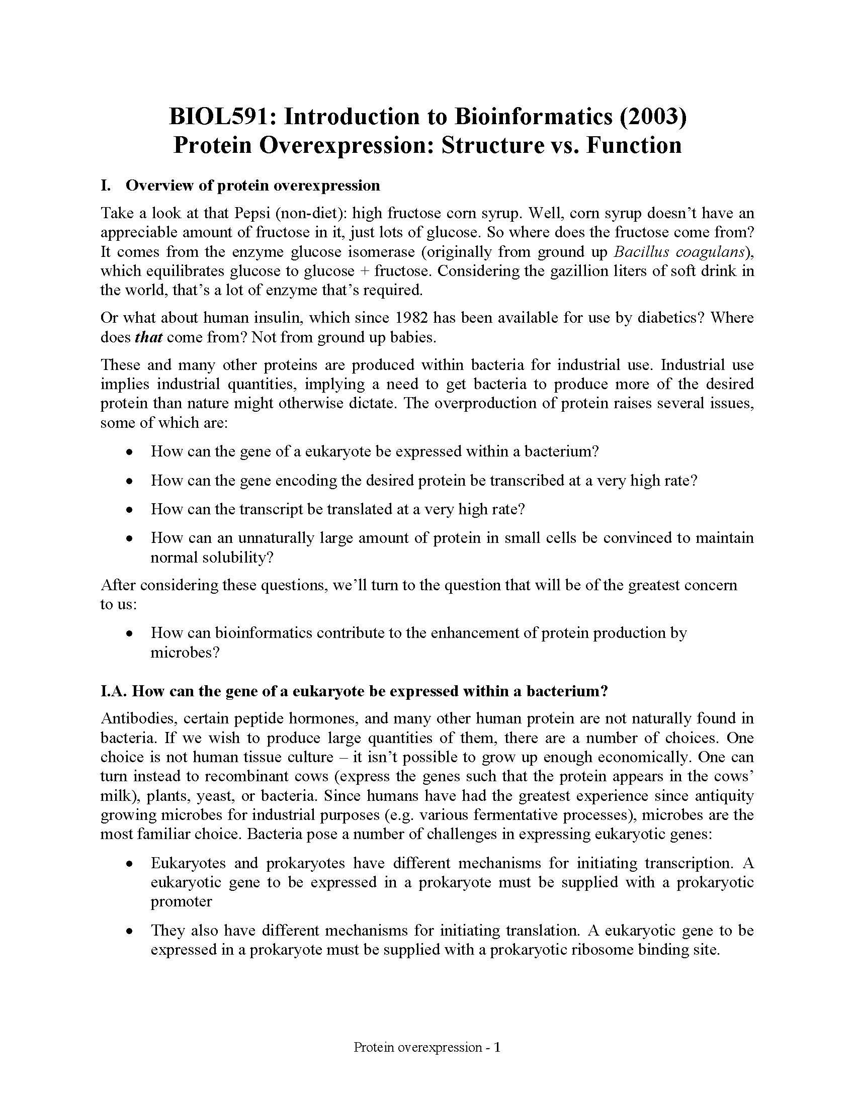 INTEGRATED BIOINFORMATICS
