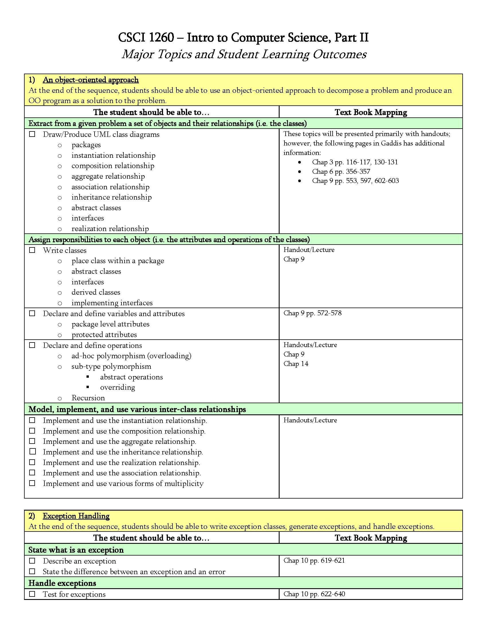 Intro Computer Sci II