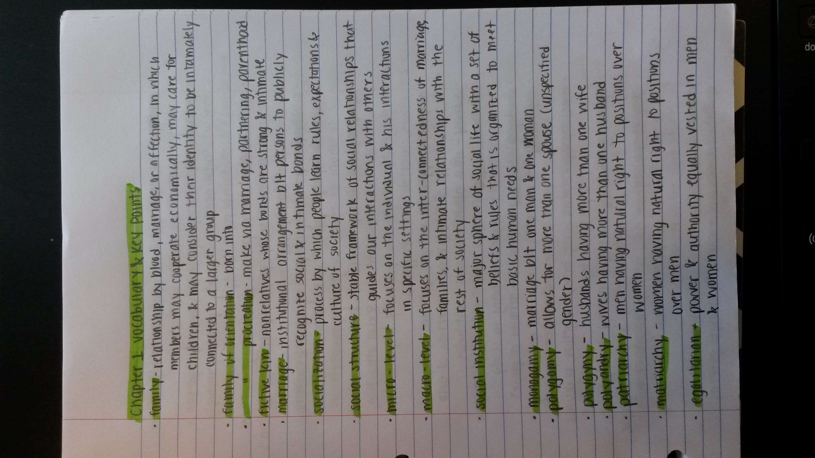 Unit One Reading Notes