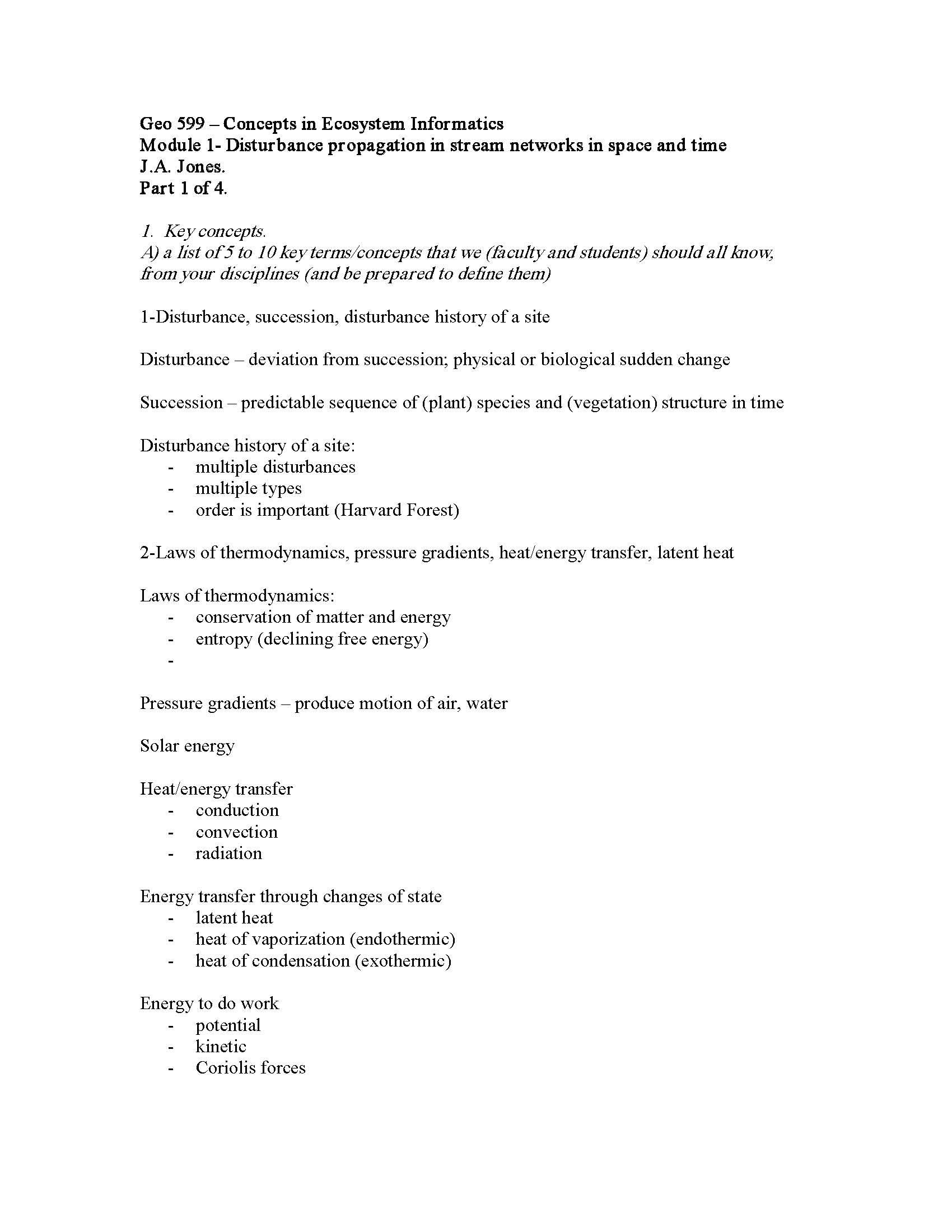 SPECIAL TOPICS