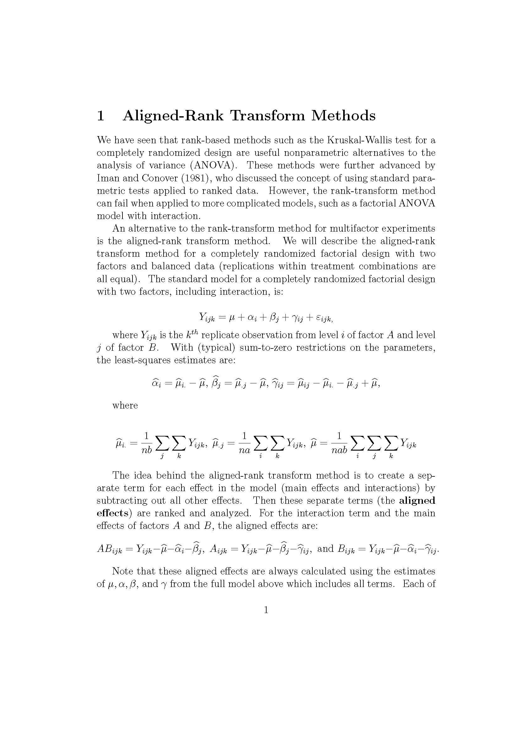 Nonparametric Statistics