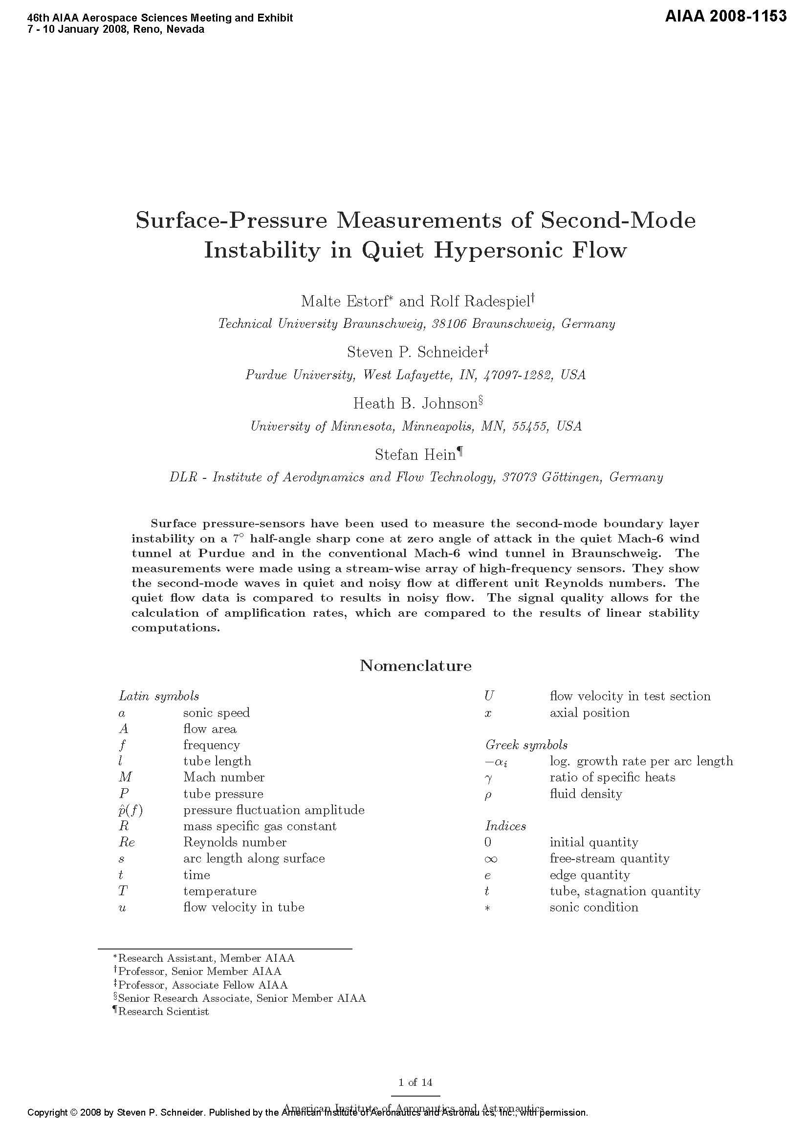 Hypersonic Aerothermodynamics