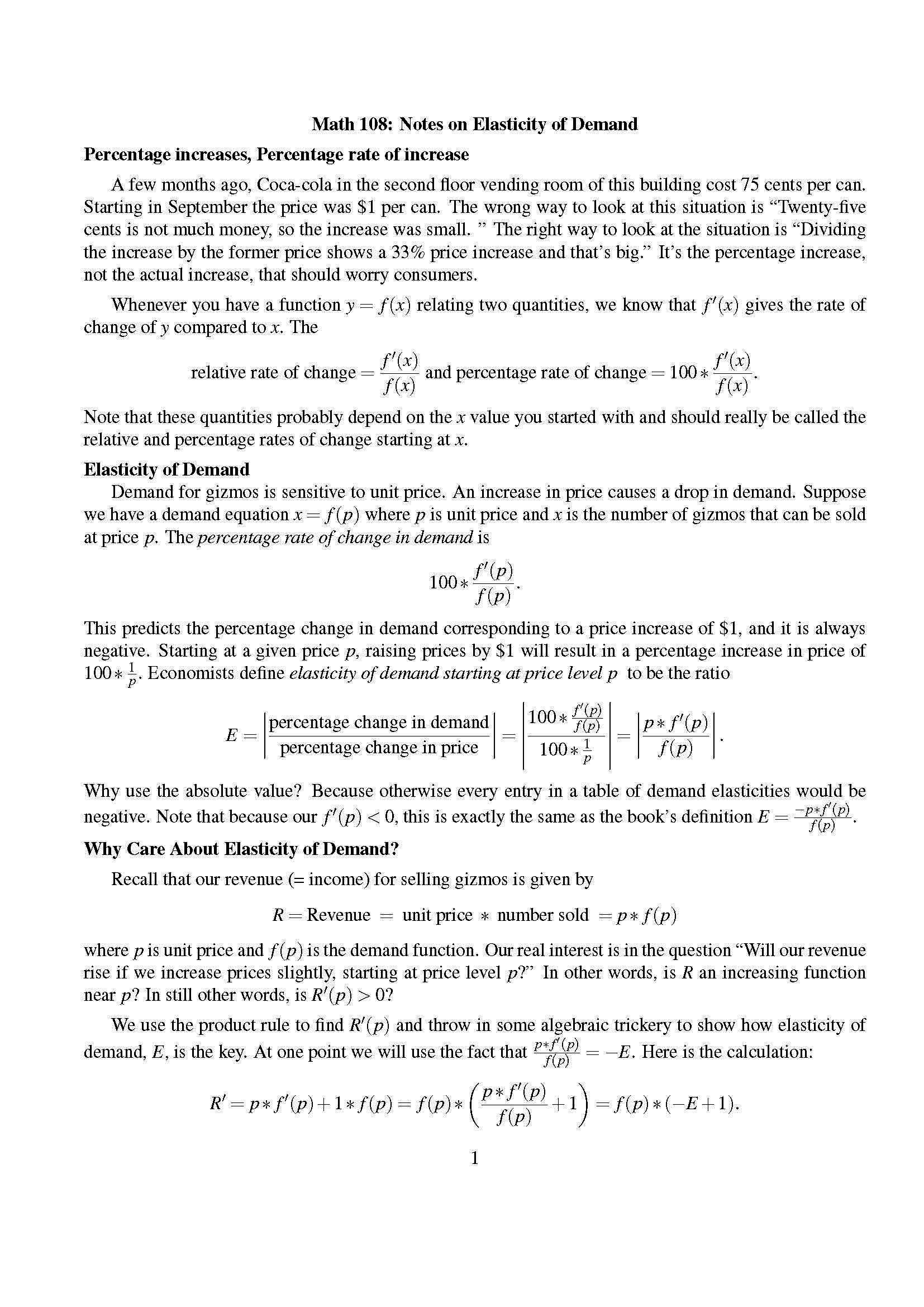 Calculus ConceptApplications