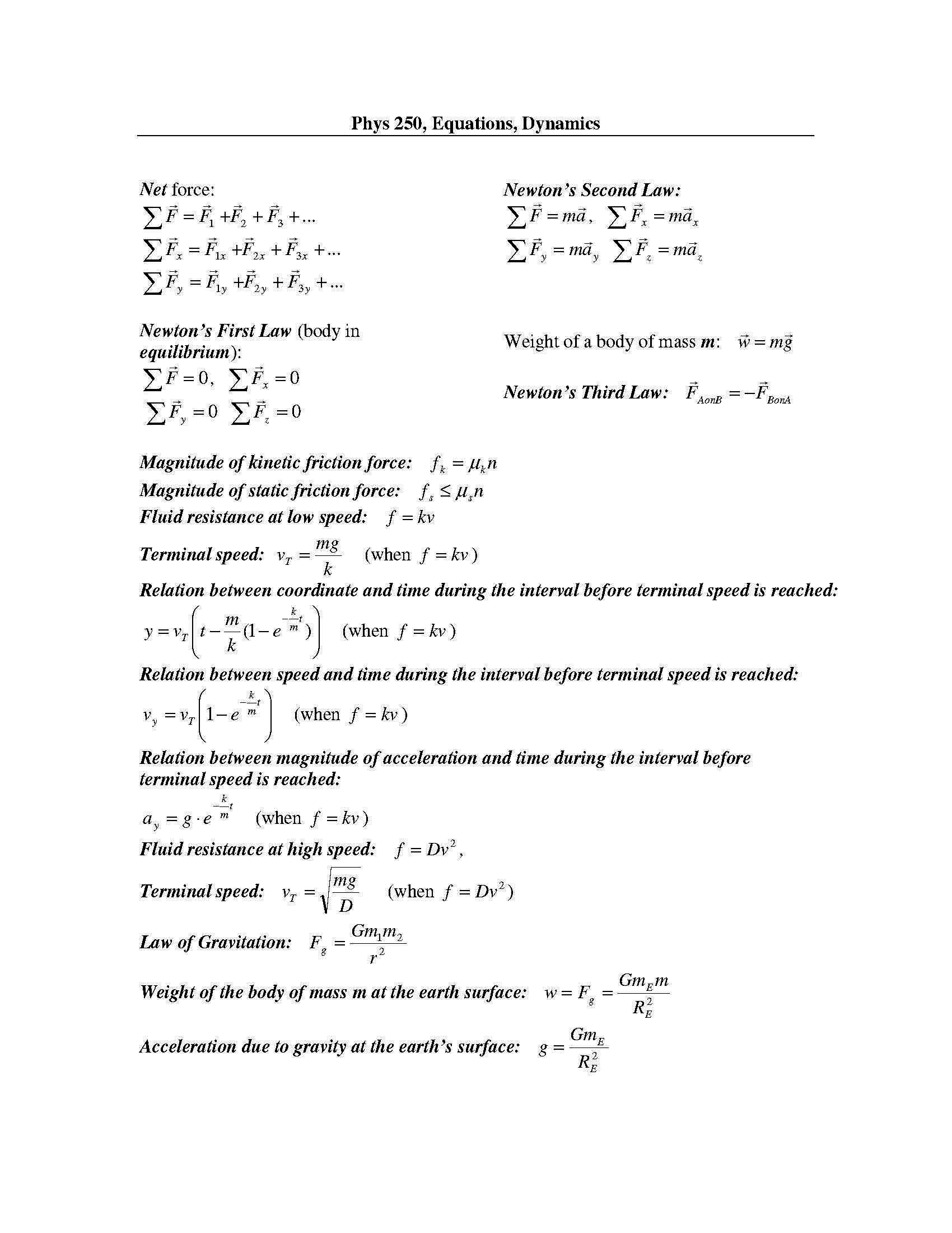 INTRODUCTORY MECHANICS
