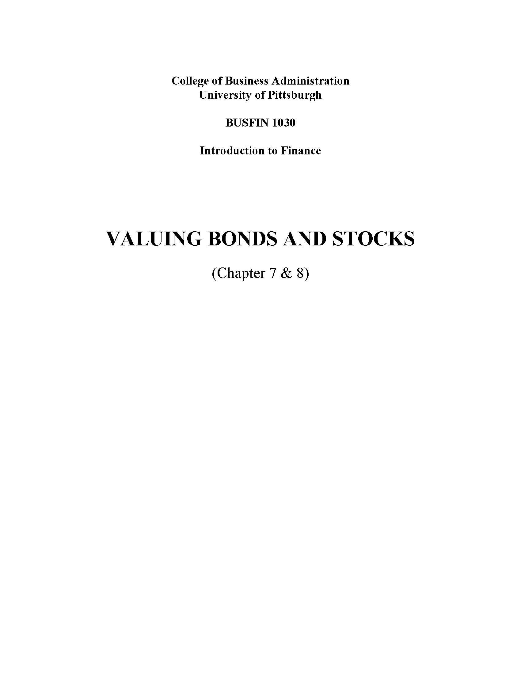 INTRODUCTIONTOFINANCE