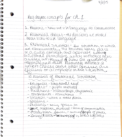 week one notes for writing 105