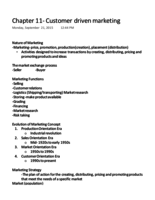 Customer Driven Marketing 